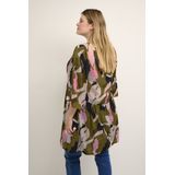 Kaffe Curve - KCrosana Tunic - Dames Tuniek - Groen - 100% Katoen