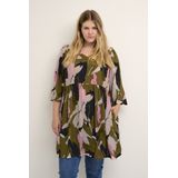 Kaffe Curve - KCrosana Tunic - Dames Tuniek - Groen - 100% Katoen