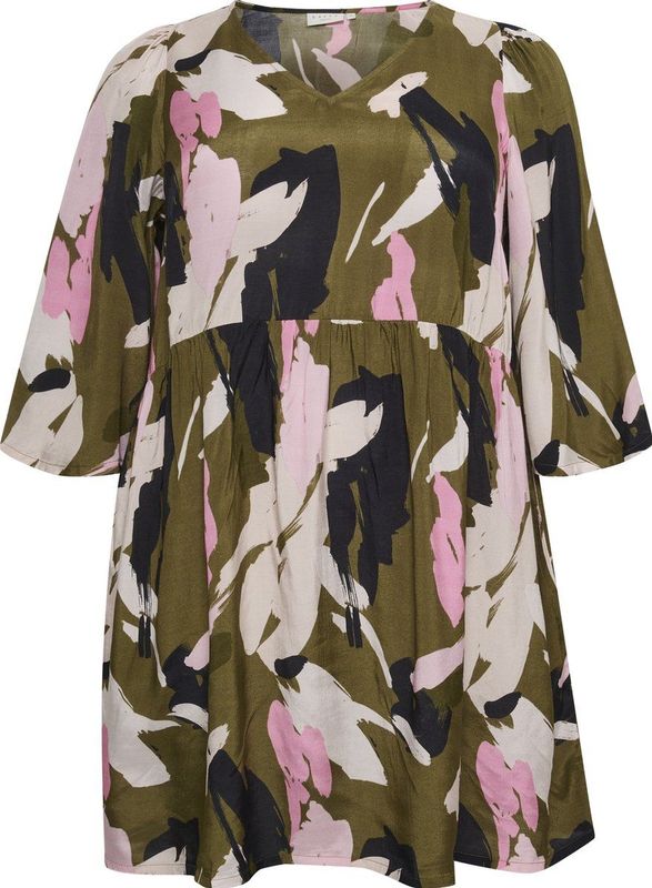 Kaffe Curve - KCrosana Tunic - Dames Tuniek - Groen - 100% Katoen