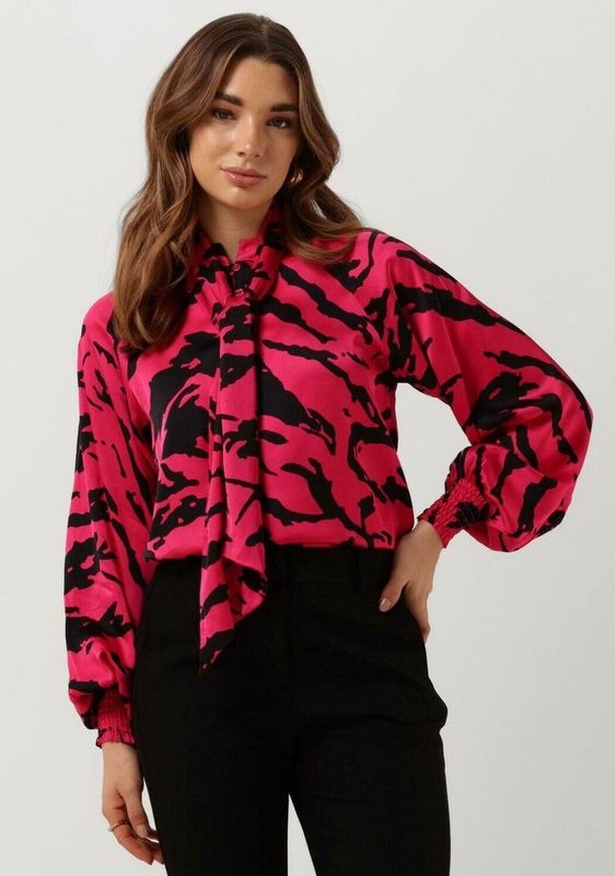 My Essential Wardrobe - Blouse - Roze - Viscose - Lange Mouw