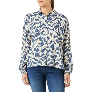 Kaffe Kakenny blouse voor dames, Print vintage/zand/grafiek