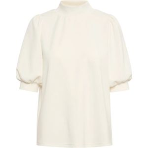 My Essential Wardrobe Puff Blouse Dames - Wit