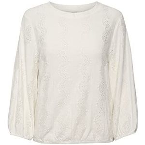 KAFFE Damesblouse, krijt., S