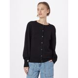 Kaffe - Cardigan - Zwart - Dames - Pofmouwen