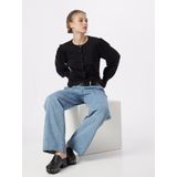 Kaffe - Cardigan - Zwart - Dames - Pofmouwen