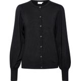 Kaffe - Cardigan - Zwart - Dames - Pofmouwen