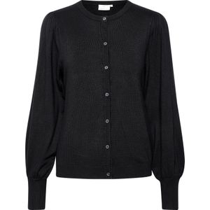 Kaffe - Cardigan - Zwart - Dames - Pofmouwen