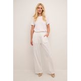 Kaffe, Dames, Broeken, Wit, Maat: XS Katoen,