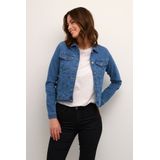 Kaffe - Kavicky Jeans Jacket - Jack - Medium Blue Washed Denim - 73% Katoen, 25% Polyester, 2% Elastaan