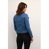 Kaffe - Kavicky Jeans Jacket - Jack - Medium Blue Washed Denim - 73% Katoen, 25% Polyester, 2% Elastaan