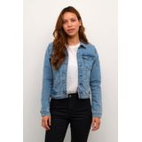 Kaffe - Kavicky Jeans Jacket - Jack - Medium Blue Washed Denim - 73% Katoen, 25% Polyester, 2% Elastaan