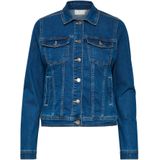 Kaffe - Kavicky Jeans Jacket - Jack - Medium Blue Washed Denim - 73% Katoen, 25% Polyester, 2% Elastaan