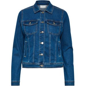Kaffe - Kavicky Jeans Jacket - Jack - Medium Blue Washed Denim - 73% Katoen, 25% Polyester, 2% Elastaan