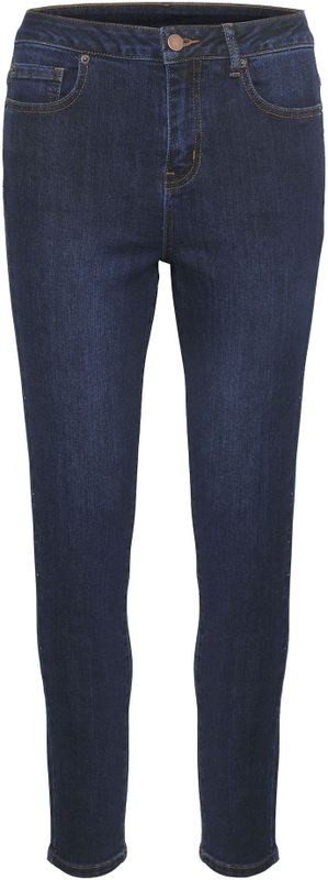KAFFE - Sinem HW 7/8 - Damesjeans - Donkerblauw