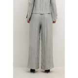 Pantalons - Silver - 67% Viscose (LENZING™ ECOVERO™) - Hoge Taille met Wijde Pijpen