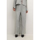 Pantalons - Silver - 67% Viscose (LENZING™ ECOVERO™) - Hoge Taille met Wijde Pijpen