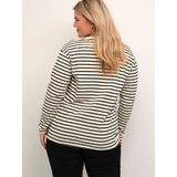 Longsleeve - Gestreept - Jersey - Losvallend Model - Ronde Hals