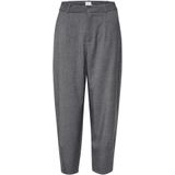 Capri Broek - Hoge Taille - Enkellengte - Zwart - 64% Polyester - 33% Viscose - 3% Elastaan