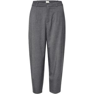 Capri Broek - Hoge Taille - Enkellengte - Zwart - 64% Polyester - 33% Viscose - 3% Elastaan