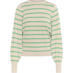 Gebreide Trui - Gestreept - Knitwear - Ronde Hals - Lange Mouw