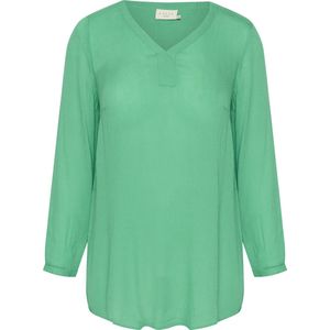 Kaffe Curve - Tuniek - Zwart - Viscose - V-hals Lange Mouwen