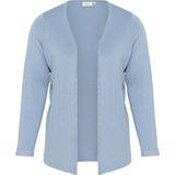 KAFFE CURVE Gebreid vest 'Farsia'  opaal