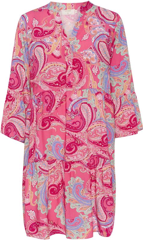 Cream - Blousejurk - Lichtblauw - Model CRGina - Knoopsluiting - Tuniek Kraag