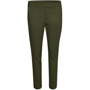 Kaffe - Slim Fit Chino Broek - Groen - Dames