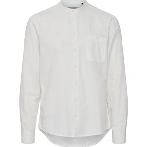 Blend Heren Woven Shirt L/s hemd, 110602 / Snow White, L, 110602/Sneeuwwit, L