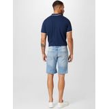 Blend - TWISTER - Korte Jeans - Blauw - 5-Pocket Design