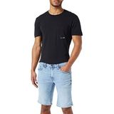 Blend - TWISTER - Korte Jeans - Blauw - 5-Pocket Design