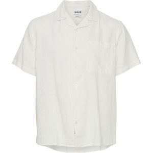 Solid - Allan Cuba - Herenoverhemd - Kortemouw - Lichtblauw - Linnen/Viscose