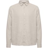 !Solid - Enea - Overhemd - Taupe - Regular Fit - Lange Mouw