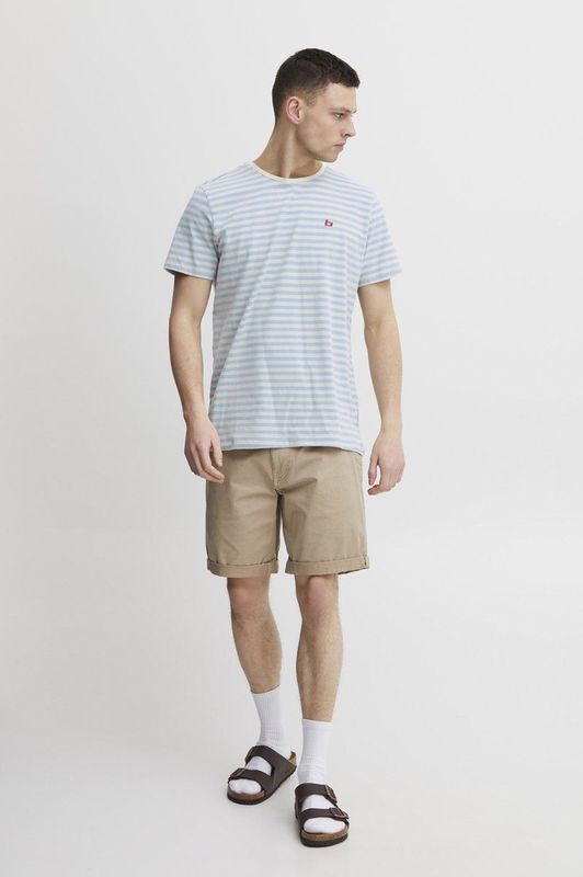 T-shirt - Gestreept - Jersey - Kwartmouw - Normale Pasvorm