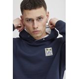 BLEND - Hoodie - Blauw - Sweatshirt - 60% Katoen - 40% Polyester