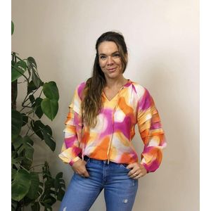 b.young - BYIMALA Blouse - Raspberry Rose Mix Multi - 51% Viscose