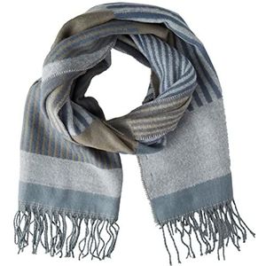ONLY Onlhunter Graphic Weaved CC-sjaal voor dames, 1 stuk, Blue Mirage/AOP:Grafic Pattern