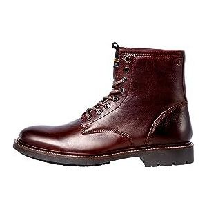 JACK&JONES JFWTANNER leren laarzen voor heren, brandy bruin, 40 EU