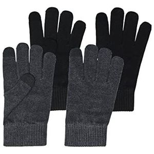 ONLY Dames Glove Liners (verpakking van 100), donkergrijs gemêleerd/verpakking: dgm + zwart, One Size (Fabrikant maat:ONESIZE)