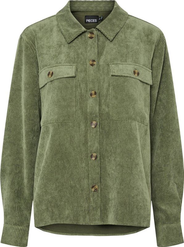 Blouse - Effen - Corduroy - Lange Mouw - Losse Pasvorm