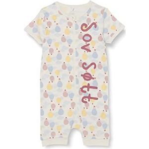 NAME IT Nmnvaha SS Nightsuit May 22 romper, uniseks, Alyssum wit/details: ijspaars