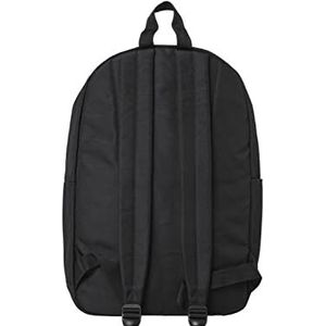 JACK & JONES Rugzak 2 vakken Backpack Tas met laptopvak Tas met logoprint JACBACK NAAR SCHOOL, Colour:Black, Grootte:One Size