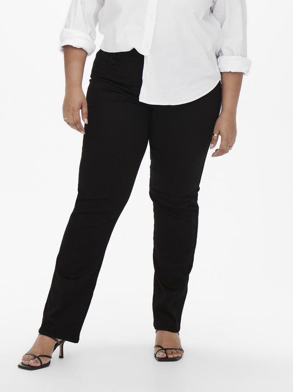 ONLY CARMAKOMA - Straight Fit Jeans - Blauw - Stretchdenim