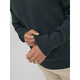 JACK & JONES - Pullover - Groen - Lambswool Knit Crew Neck Slim Fit