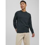 JACK & JONES - Pullover - Groen - Lambswool Knit Crew Neck Slim Fit
