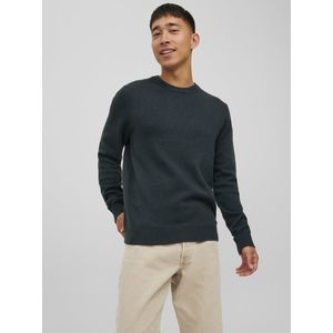 JACK & JONES - Pullover - Groen - Lambswool Knit Crew Neck Slim Fit