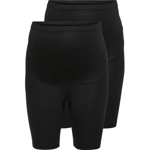 ONLY MATERNITY Zwangerschaps Biker Short - set van 2 Zwart