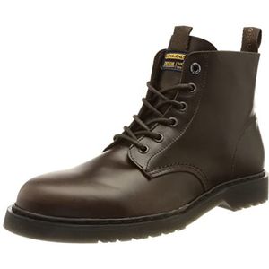 JACK&JONES Jfwhastings leren laarzen voor heren, Stenen bruin.