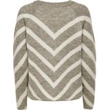 Mermaid Stripes - Gebreide Trui - Ronde Hals - Lange Mouwen - Gebreide Boord