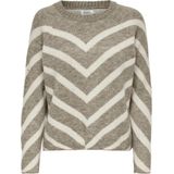 Mermaid Stripes - Gebreide Trui - Ronde Hals - Lange Mouwen - Gebreide Boord